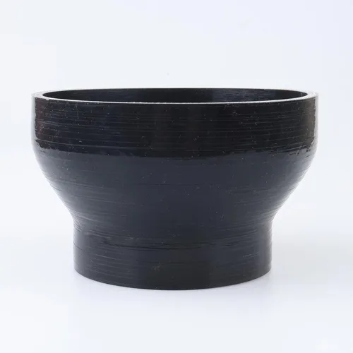 Vista 55 de AC PERFORMANCE ID de 1" a 1/2" (25mm a 13mm) Manguera de silicona recta reductora de 3 capas reforzada negra, 3" de longitud Negro