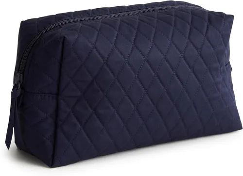 Vista 10 de Vera Bradley Bolsa de maquillaje cosmética grande de algodón premium Paisley floreciente