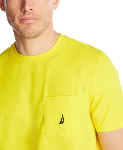 Vista 4 de Nautica Camiseta de manga corta con cuello redondo y bolsillo para hombre