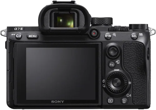 Vista 3 de Sony Cámara sin espejo a7 III (ILCE7M3/B) + tarjeta de memoria de 64 GB + bolsa + batería compatible con NP-FZ100 + lector de tarjetas + software