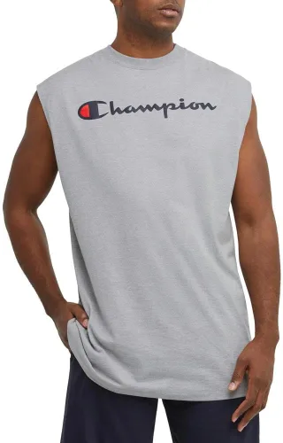 Vista 4 de Champion Camiseta muscular para hombre, sin mangas, camiseta muscular, camiseta clásica para hombres (regular o grande y alto)