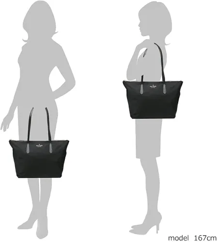 Vista 4 de Kate Spade New York Kitt The Little Better - Bolso grande de nailon color negro