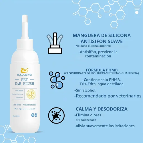 Vista 6 de Tris Flush Cat & Dog Ear Cleaner Tratamiento para infecciones