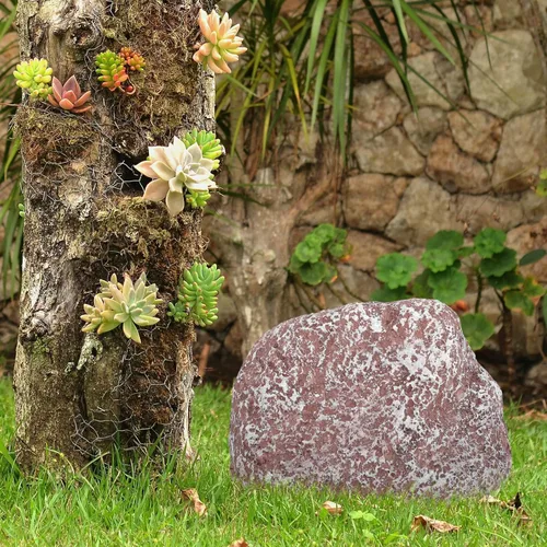 Vista 7 de Stone Key Hider Fake Rock Key Holder Storage Case Resin Outdoor Garden Hide for Yard Safety and Security