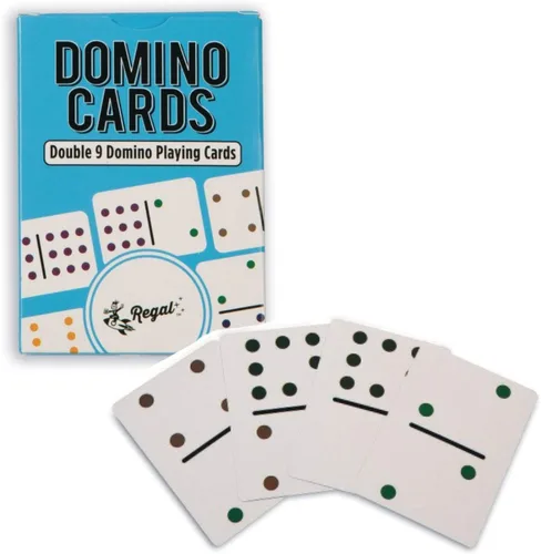 Vista 4 de Regal Games Juego de Dominó Tren Mexicano Doble 15 para Adultos y Niños - Juego de Dominó con 136 Fichas de Puntos de Colores y 8 Trenes de Metal