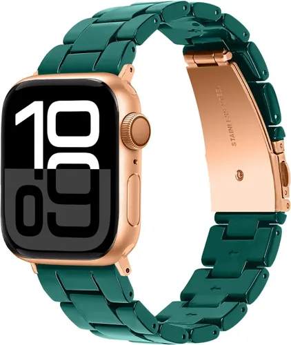 Vista 13 de Miimall Women Resin Bands for Apple Watch Series 10 9 8 7 6 5 4 3 2 1 Ultra SE Colorful Dressy Cute Classy Lightweight Comfort 38mm 40mm 41mm 42mm