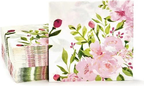 Vista 9 de BLUE PANDA Servilletas de cena – Diseño clásico de rayas blancas y negras – Servilletas desechables de cóctel y boda – Toallas decorativas