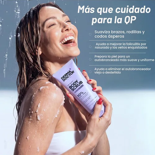 Vista 5 de DERMAdoctor KP Bump Eraser Body Scrub, 10% AHAs + PHAs, Rough & Bumpy Skin