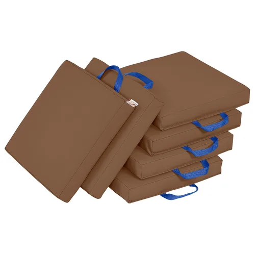 Vista 19 de ECR4Kids SoftZone - Cojines de suelo, cuadrados, asientos flexibles, surtidos, 6 piezas