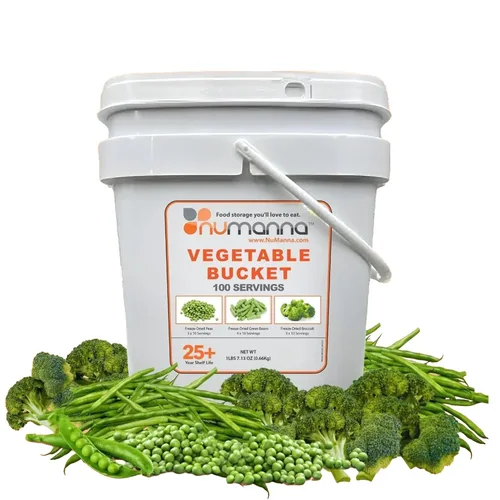Vista 12 de Numanna Cubo de frutas liofilizadas – 100 porciones, 2 libras Manzanas, plátanos y fresas Snack saludable para uso diario, comidas de emergencia