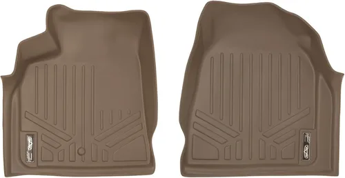 Vista 19 de SMARTLINER Juego de alfombrillas de piso de 2 filas compatibles con Chevrolet Traverse 2011-2017
