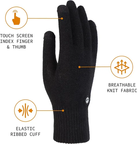 Vista 2 de Timberland Guante mágico para hombre con tecnología de pantalla táctil