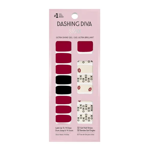 Vista 18 de Dashing Diva Flor Azul - Tiras de uñas de gel brillantes, sin rayos UV, resistentes al astillado, de larga duración, juego de manicura de 3 piezas