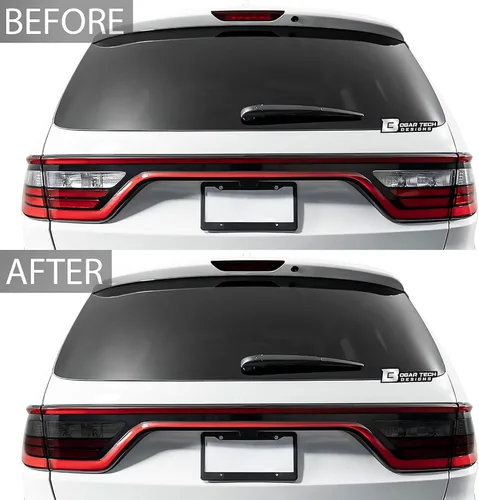 Vista 3 de BOGAR TECH DESIGNS Kit de tinte de luz de freno de tercera cola compatible con Dodge Durango 2014-2020, oscuro