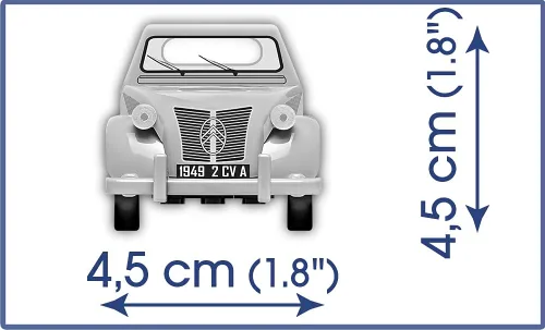 Vista 4 de COBI Youngtimer Collection Citroen 2CV - Juego de construcción de vehículos, 80 piezas