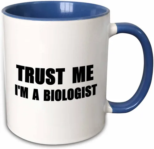 Vista 11 de 3dRose InspirationzStore Trust me series - Trust me Im a Biologist. Divertida biología humor divertido trabajo de ciencia regalo – tazas, Blanco