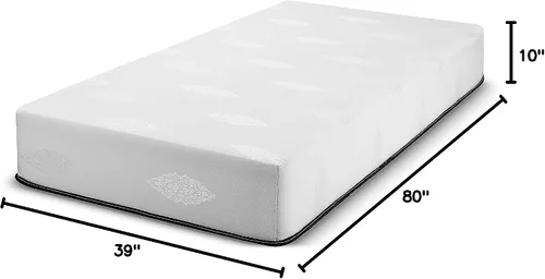 Vista 3 de BEST 2 REST Colchón suave de espuma viscoelástica con gel refrigerante - Fabricado en Estados Unidos, Memory Foam, 10 INCH