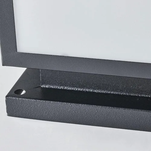 Vista 8 de Luces de poste al aire libre, luz solar de pilar IP55 para exteriores, impermeable, luz de pared cuadrada de metal, luz de poste de puerta de metal