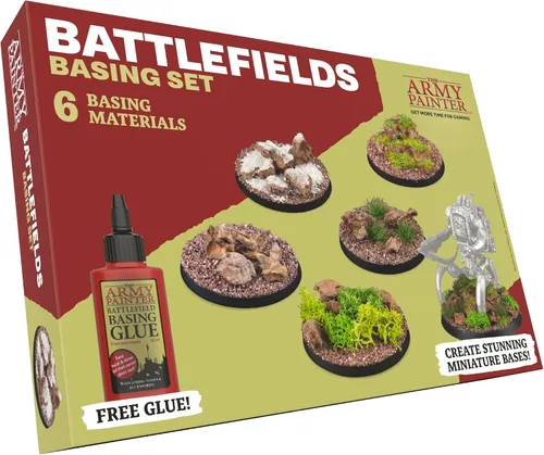 Vista 7 de The Army Painter Battlefields Basing Set - Juego de Base de Césped Estático para Terreno en Miniatura Juego de Base - Césped Estático y Pegamento