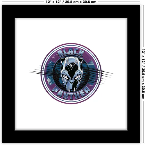 Vista 6 de Trends International Gallery Pops Marvel Black Panther - Póster de pared con icono de pared, 12.00 x 12.00 pulgadas, versión de marco negro
