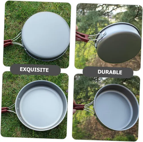 Vista 4 de Gatuida Sartén de aluminio antiadherente, 150, camping, multiusos