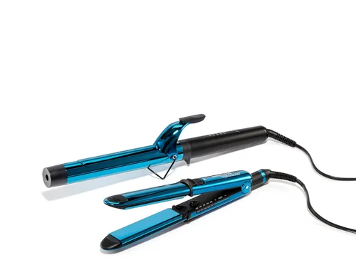 Vista 14 de BaBylissPRO Nano Titanium Prima Ionic Hair Straightener - Plancha plana profesional y rizador en uno para estilistas, herramienta de peinado Azul