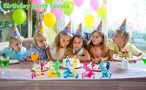 Vista 6 de Paquete de 24 mini juguetes para ansiedad de rana a granel para niños y niñas, regalos de fiesta de cumpleaños y recompensas para estudiantes