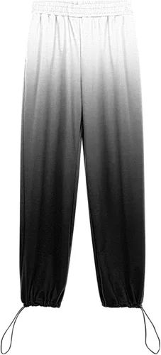 Vista 6 de Pantalones deportivos de invierno para mujer, de cintura alta, con cordón ajustable, pantalones de entrenamiento