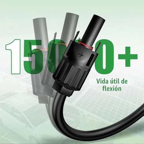 Vista 6 de Cable de extensión solar de doble cable de 6 pies – Conector de panel solar de 10 AWG (6 mm²), con conectores solares IP67 macho/hembra para Sin