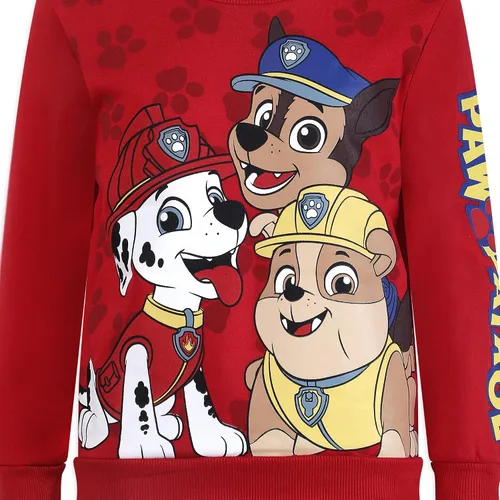 Vista 4 de Paw Patrol Nickelodeon Boys Sweatshirt and Jogger Set for Toddler and Little Kids BlueNavyRed
