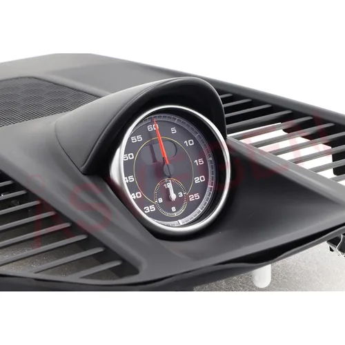 Vista 7 de Cronómetro Deportivo Montado en Tablero para Porsche 911 2013-2019, Panel Negro y Reloj Negro