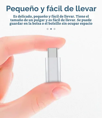 Vista 4 de Adaptador micro USB hembra a USB C macho (paquete de 3) compatible con Samsung Galaxy Note 10 S21 S20 Pixel 5XL iPad Pro Air4 LG Ultra Z Flip