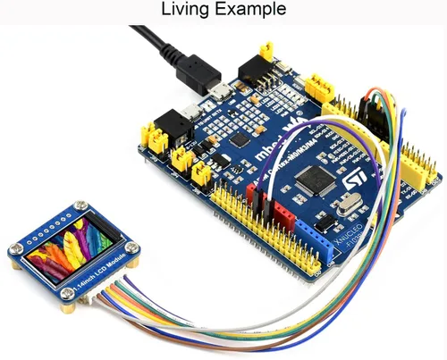 Vista 5 de waveshare 1.14inch LCD módulo 65K RGB pantalla IPS color pantalla para frambuesa Pi/para Arduino/para VisionFive2/STM32, etc. Interfaz SPI 3.3V/5V