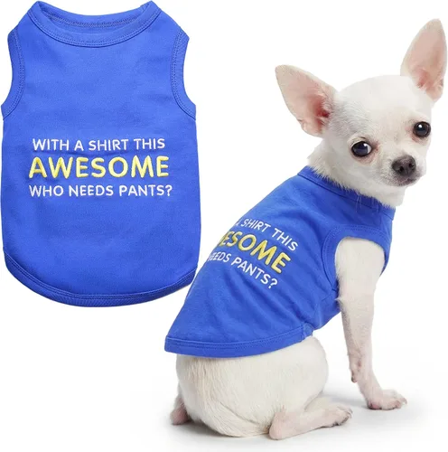 Vista 16 de Camiseta para perro Parisian Pet con palabras bordadas "Es mi cumpleaños" - Camiseta sin mangas para cumpleaños de perro - Chaleco ligero