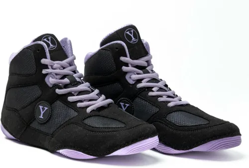Vista 7 de Yes! Athletics Defiant2 - Zapatos de lucha libre para mujer, suela de goma 100% antideslizante, zapatos de boxeo ligeros para mujer, MMA duraderos