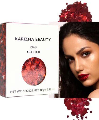 Vista 10 de KARIZMA 24K Gold Purpurina holográfica dorada Purpurina gruesa de 0.35 onzas para la cara, el cabello, los ojos y el cuerpo, para mujer. Purpurina