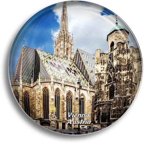 Vista 15 de Imán de nevera Austria Salzburgo Altstadt Imanes de vidrio para recuerdos de refrigerador, lindo imán de cristal decorativo para pizarra blanca