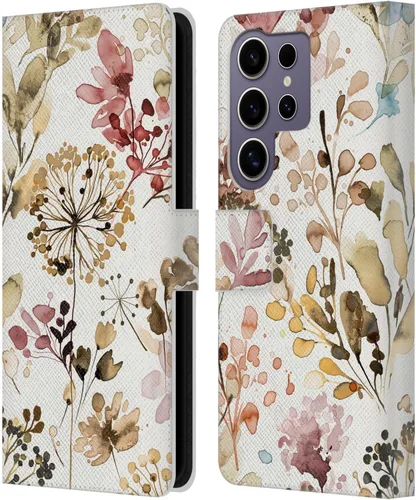 Vista 35 de Head Case Designs Officially Licensed Ninola Beige Wild Grasses Leather Wallet Case Compatible with Samsung Galaxy A07 4G
