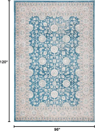 Vista 61 de Safavieh Sofia Collection SOF330B, tapete clásico color gris claro y beige, Polipropileno