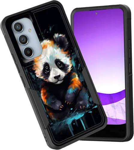 Vista 15 de Funda para Galaxy A15 5G, doble capa híbrida resistente a prueba de golpes, policarbonato duro, silicona suave, TPU, funda protectora para Samsung