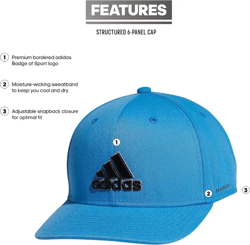 Vista 2 de adidas Mens Excel Performance Structured Snapback Adjustable Fit Hat