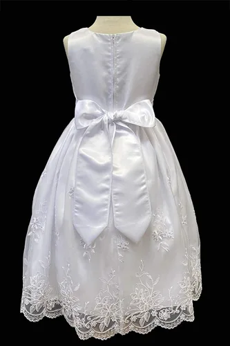 Vista 4 de SWEA Pea & Lilli Vestidos de Primera Comunión para Niñas de 7 a 16 años y tallas grandes en longitud de té blanco