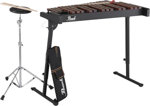 Vista 13 de Pearl Kit de percusión, con estuche de transporte estilo mochila de nailon con ruedas (PK200C)