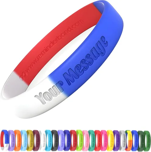 Vista 29 de Pulseras de silicona personalizadas de Reminderband, pulseras de silicona personalizadas, pulseras personalizables, pulseras personalizadas de goma