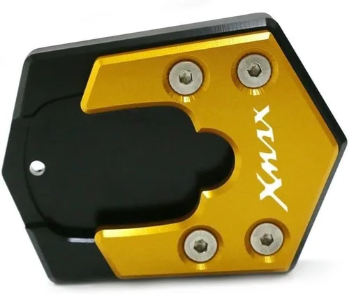 Vista 4 de Motorcycle Side Stand pad CNC Kickstand Motorcycle Foot Side Stand Extension Pad Support Plate Enlarge for Y&AMAHA X-MAX X MAX Xmax 300 125 250 Red