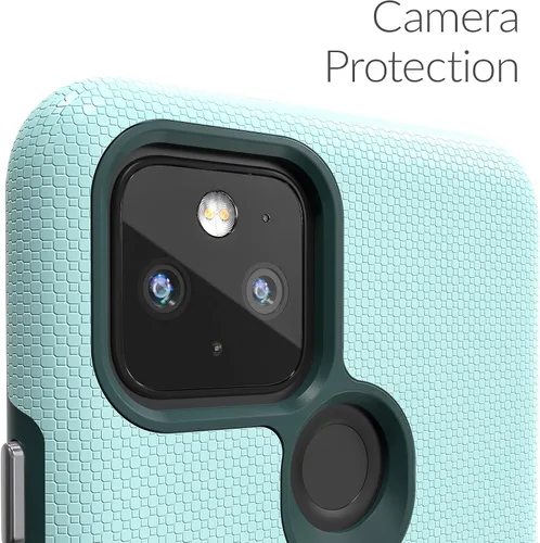 Vista 3 de Crave Funda para Pixel 5, Funda de la Serie de Protección Dual Guard para Google Pixel 5 - Aqua