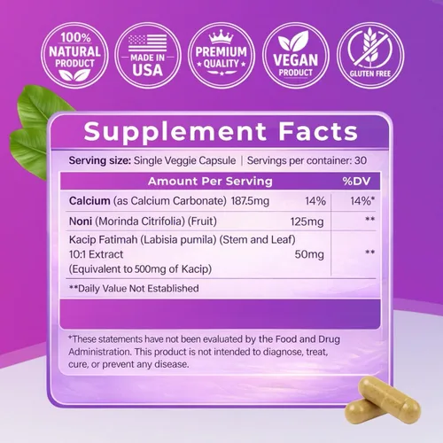 Vista 7 de Female Rituals Yoni Balance - Pastillas de ajuste vaginal con Kacip Fatimah, no necesita gel o crema de apriete, rejuvenecimiento vaginal y crema
