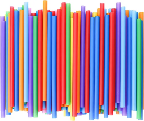 Vista 14 de Tomnk 300 pajitas desechables, pajitas de plástico de 8.25 pulgadas, pajitas de plástico para vasos y café helado 0.24" Wide Food-Grade BPA-Free