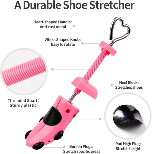 Vista 2 de Ensanchador de zapatos para mujeres y hombres, pies anchos, ajustable en 4 direcciones, ampliador de zapatos