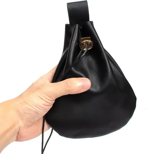 Vista 8 de Juego de 4 piezas de cinturón renacentista de Halloween, bolsa de cinturón de corcho, poción de corcho, falda de botella, caminatas, medieval